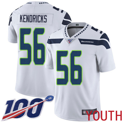 Seattle Seahawks Limited White Youth Mychal Kendricks Road Jersey NFL Football #56 100th Season Vapor Untouchable->women nfl jersey->Women Jersey